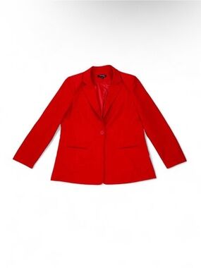 Chadwicks Vibrant Red Single-Button Women's Blazer